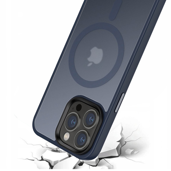 Etui do iPhone 14 Pro, Simple MagSafe, granatowe