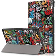 Etui do Lenovo Tab M10 Plus 10.3 TB-X606, Smartcase, Graffiti