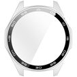 2w1 Etui + Szkło Hartowane do Huawei Watch GT 6 46mm, Srebrne