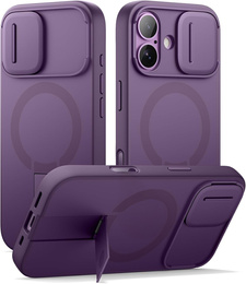 Etui do iPhone 17, Suritch Shockproof, do MagSafe – fioletowe