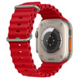 Pasek Silikonowy do Apple Watch 1/2/3/4/5/6/7/8/9/10/11/SE Ultra 1/2/3 42/44/45/46/49mm, Czerwony