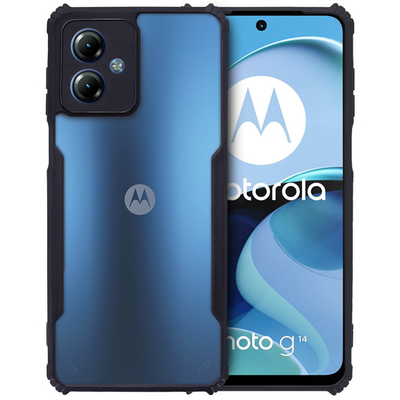 Etui do Motorola Moto G14, AntiDrop Hybrid, czarne