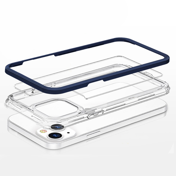 Etui ERBORD do iPhone 13 Mini, Hybrid Frame, Navy Blue