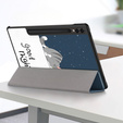 Etui do Samsung Galaxy Tab S9 FE+ Plus z miejscem na rysik, Śpiący kot