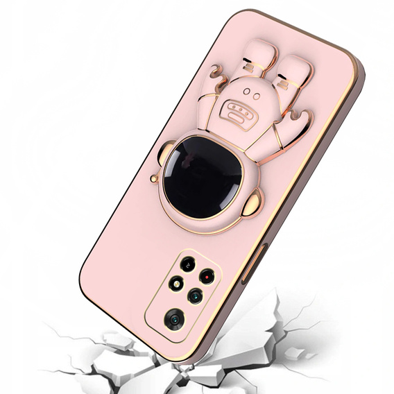 Etui do Xiaomi POCO M4 Pro 4G, Astronaut, różowe
