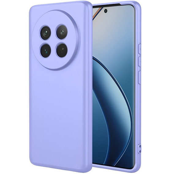 Etui do Realme 12, Silicone Lite, fioletowe