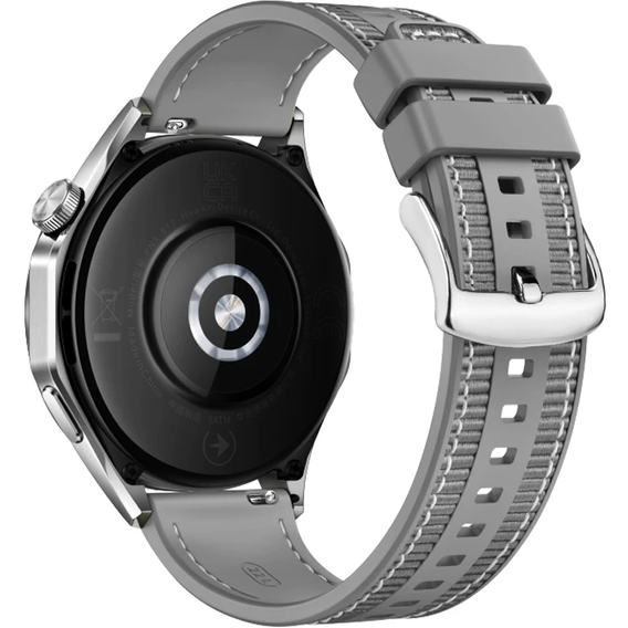 Pasek silikonowo nylonowy Uniwersalny 22mm, Szary