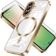 Etui do Samsung Galaxy A56 5G Electro MagSafe, złote + Szkło na ekran