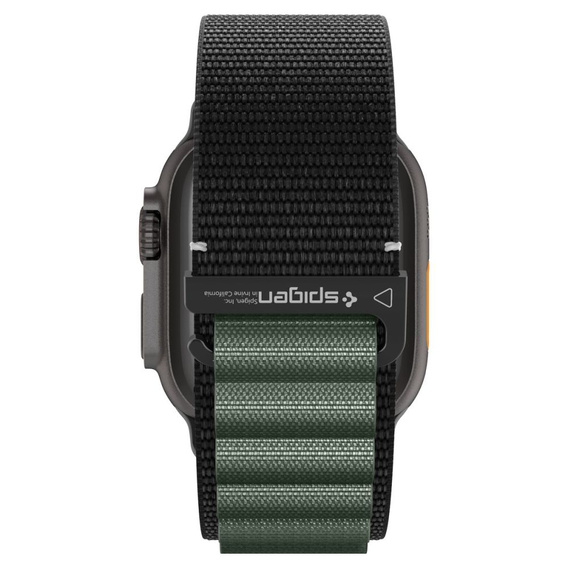 Pasek Spigen WBF1 Band do Apple Watch 8/9/10/11/SE/Ultra 1/2 (44/45/46/49 mm) – Black / Green