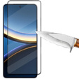 Szkło Hartowane 3D do Xiaomi Poco F7 Pro, czarna ramka