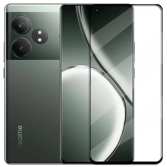 Szkło Hartowane 3D do Realme GT 6 / 6T, czarna ramka