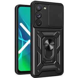 Etui pancerne do Samsung Galaxy S23 Plus, CamShield Slide, czarne
