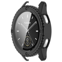 2w1 Etui + Szkło Hartowane do Xiaomi Watch S3,  wzmocnione, Czarne