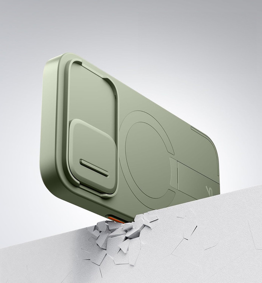 Etui do iPhone 16, Suritch Shockproof, do MagSafe, zielone