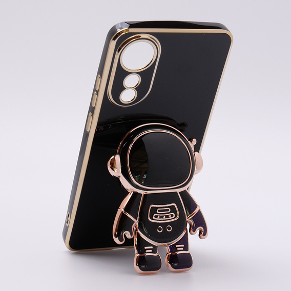 Etui do Oppo A78 4G, Astronaut, czarne