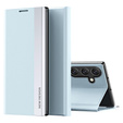 Etui z klapką do Samsung Galaxy S24 FE, Side Magnetic, niebieskie