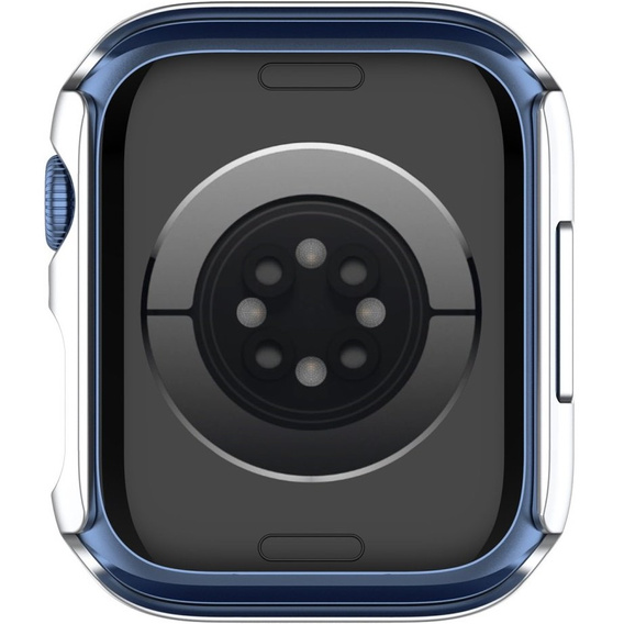 2w1 Etui + Szkło Hartowane do Apple Watch 7/8/9 45MM, Srebrne