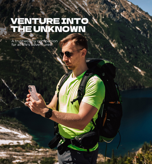 Etui pancerne do Samsung Galaxy Z Fold7 5G, Dexnor Magnetic, do MagSafe - różowe