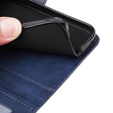Etui z klapką do Samsung Galaxy A34 5G, Leather Wallet, granatowe