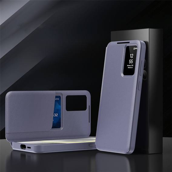 Etui do Samsung Galaxy S25 FE, Smart View Wallet, fioletowe