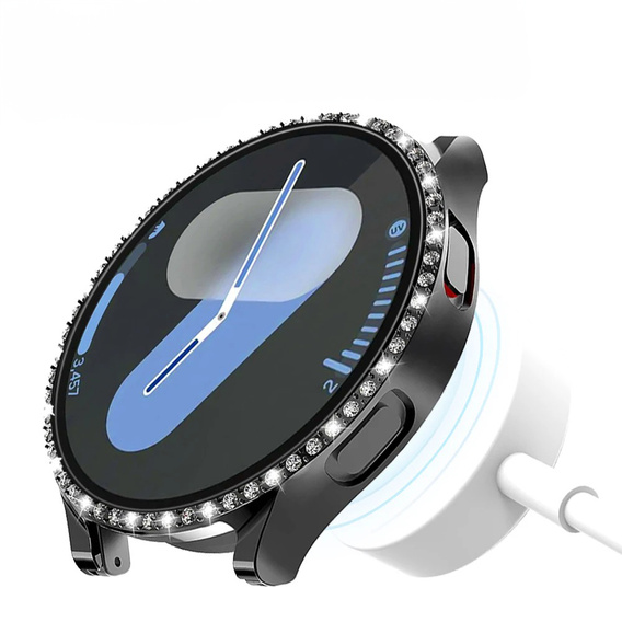 Pasek Bransoleta Milanese + Etui do Samsung Galaxy Watch 7 40mm, Czarna