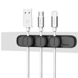 Baseus Peas Cable Clip uchwyty magnetyczne haczyki - Black