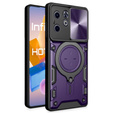 Etui pancerne do Infinix Hot 40i, CamShield Slide, fioletowe