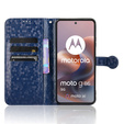 Etui z klapką do Motorola Moto G86 Power 5G, Wallet Rhombus, niebieskie