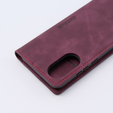 Etui do Oppo A78 4G, ERBORD Vintage portfel z klapką, czerwone