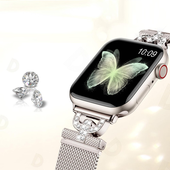 Bransoleta do Apple Watch 1/2/3/4/5/6/7/8/9/SE/Ultra/Ultra 2 42/44/45/49mm, Beżowa