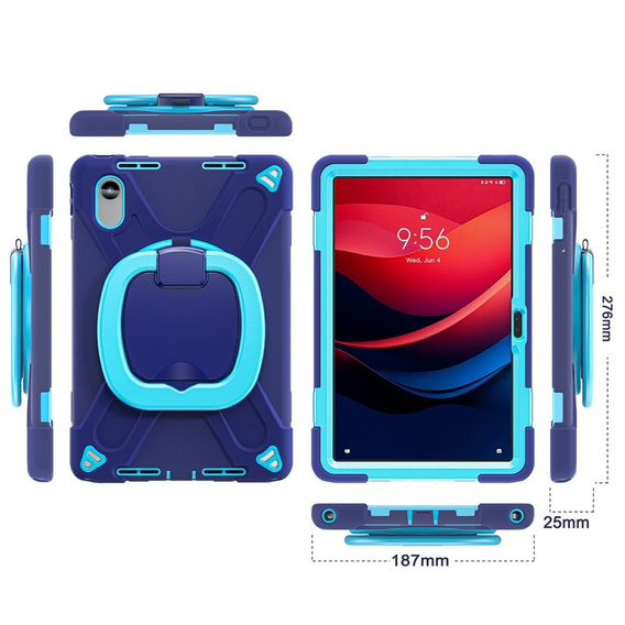 Etui dla dzieci do Lenovo Tab M11, pancerne, granatowe / zielone