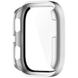 Etui z hartowanym szkłem do Amazfit Bip 6 – pełna ochrona 2w1 - srebrne