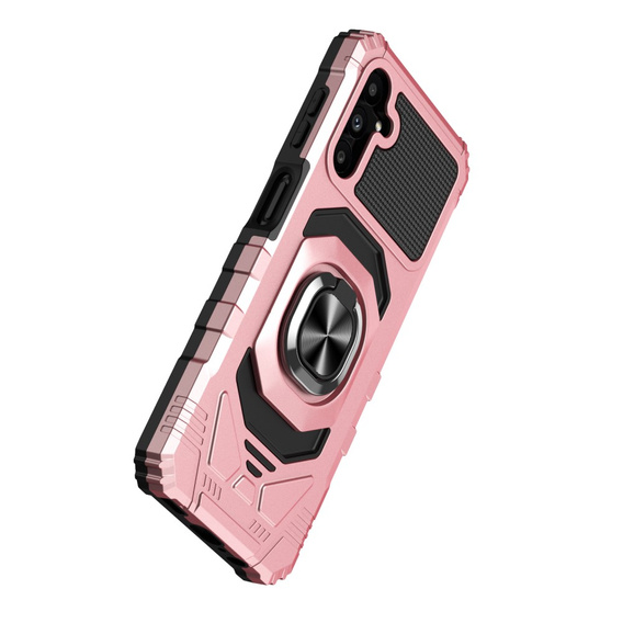 Etui do Samsung Galaxy A25 5G,TechDefender, różowe rose gold + Szkło 9H