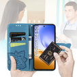 Etui z klapką do Realme 14 5G / Realme 14T 5G, Butterfly, niebieskie