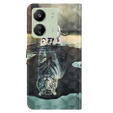 Etui z klapką do Xiaomi Redmi 13C / Poco C65, Wallet, Cat & Tiger