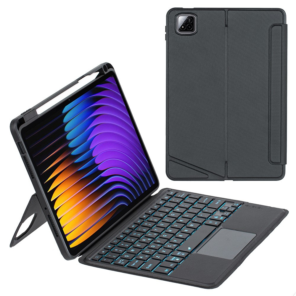 Etui z klawiaturą do Xiaomi Pad 7 / 7 Pro, Keyboard Touchpad, czarne