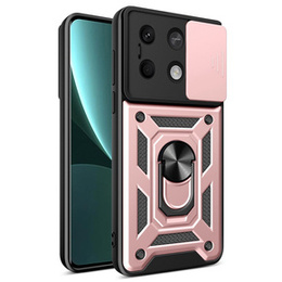Etui pancerne do Xiaomi Redmi Note 13 5G, CamShield Slide, różowe