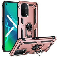 Etui pancerne do OPPO A54 5G/A74 5G/A93 5G, Nox Case Ring, różowe rose gold