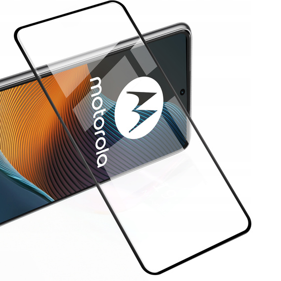 2x Szkło Hartowane do Motorola Edge 50 Fusion, ERBORD 3D pełne, szybka na cały ekran