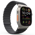 Pasek Magnetyczny do Apple Watch 1/2/3/4/5/6/7/8/9/10/11/SE Ultra 1/2/3 42/44/45/46/49mm, Czarny