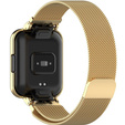 Pasek Bransoleta Milanese z Etui do Xiaomi Redmi Watch 2 Lite, Złoty