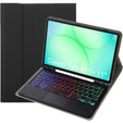 Etui z podświetlaną klawiaturą Bluetooth i touchpadem do Samsung Galaxy Tab A11+ – czarne
