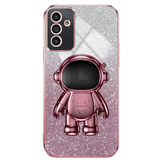 Etui do Samsung Galaxy A15 4G / 5G, Glitter Astronaut, różowe