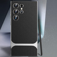 Etui do Samsung Galaxy S24 Ultra, GKK Woven Leather, czarne