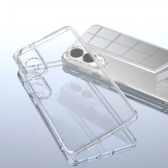 Etui do Samsung Galaxy S25 Edge, Fusion Hybrid, przezroczyste