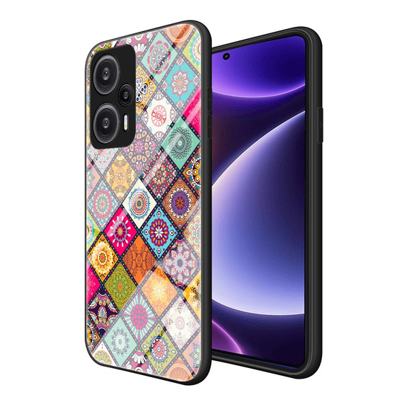 Etui Glass POP TPU do Xiaomi Poco F5 5G - Color Pattern