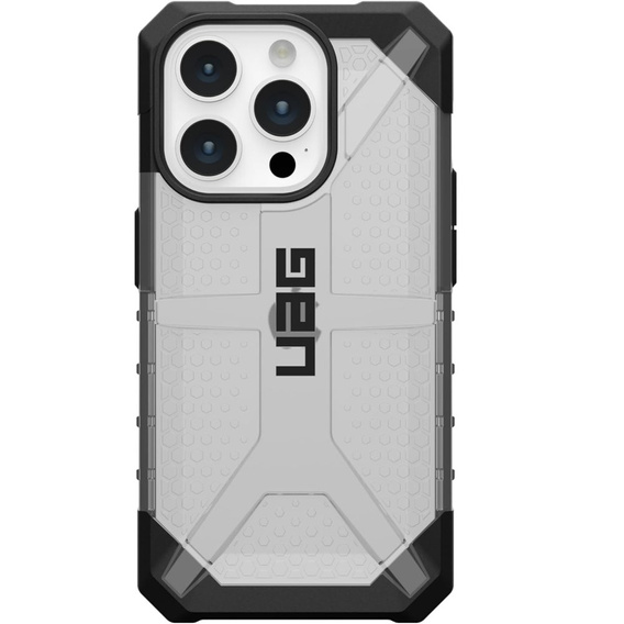 Etui Urban Armor Gear do iPhone 15 Pro, Plasma, przezroczyste / czarne