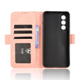 Etui z klapką do OnePlus Nord 5, Card Slot, różowe