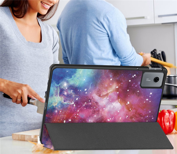 Etui do Lenovo Idea Tab 11" 2025 TB336FU TB336ZU, Smartcase, z funkcją podstawki, Galaktyka