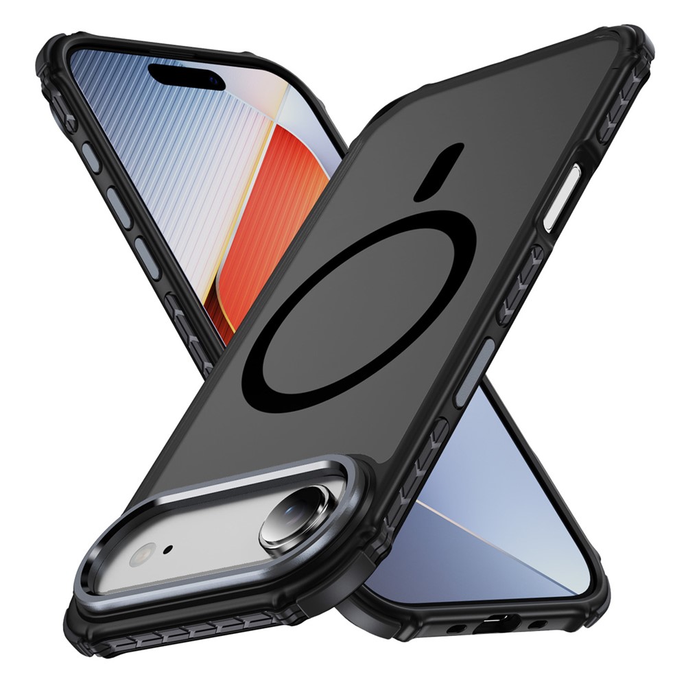 Etui pancerne do iPhone Air, Matt Case, do MagSafe, matowe z czarną ramką